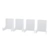 4PCS Plate Display Stand Acrylic Clear Plate Holder Picture Frame Stand for Book Small Easel Decorative Plate Photo