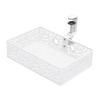 Hiddens Schreibtisch-Organizer 360 Grad drehbarer Aufbewahrungskorb Ohne Bohren Hiddens Metall-Aufbewahrungskorb Schreibtisch-Aufbewahrungs-Organizer