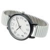 Fieldwork Women's Analog Watch with Metal Band and Bellows, Stainless Steel, Simple Design, Gray, Greco Style, ST300-2