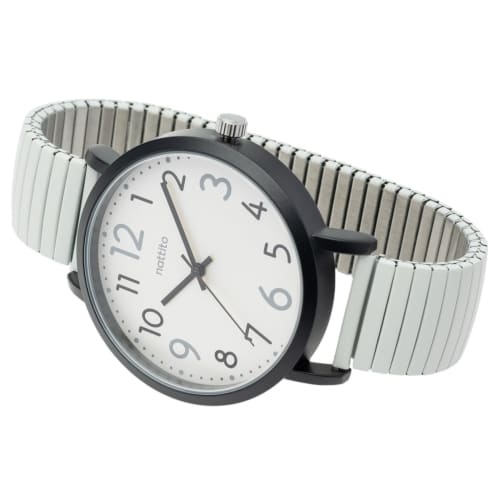 

Fieldwork Women s Analog Watch with Metal Band and Bellows, Stainless Steel, Simple Design, Gray, Greco Style, ST300-2