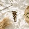 Lingerie Seamless Women Thongs Dots Underwear Leopard Panties Low Waist Ice Silk T-Back Briefs Plus Size