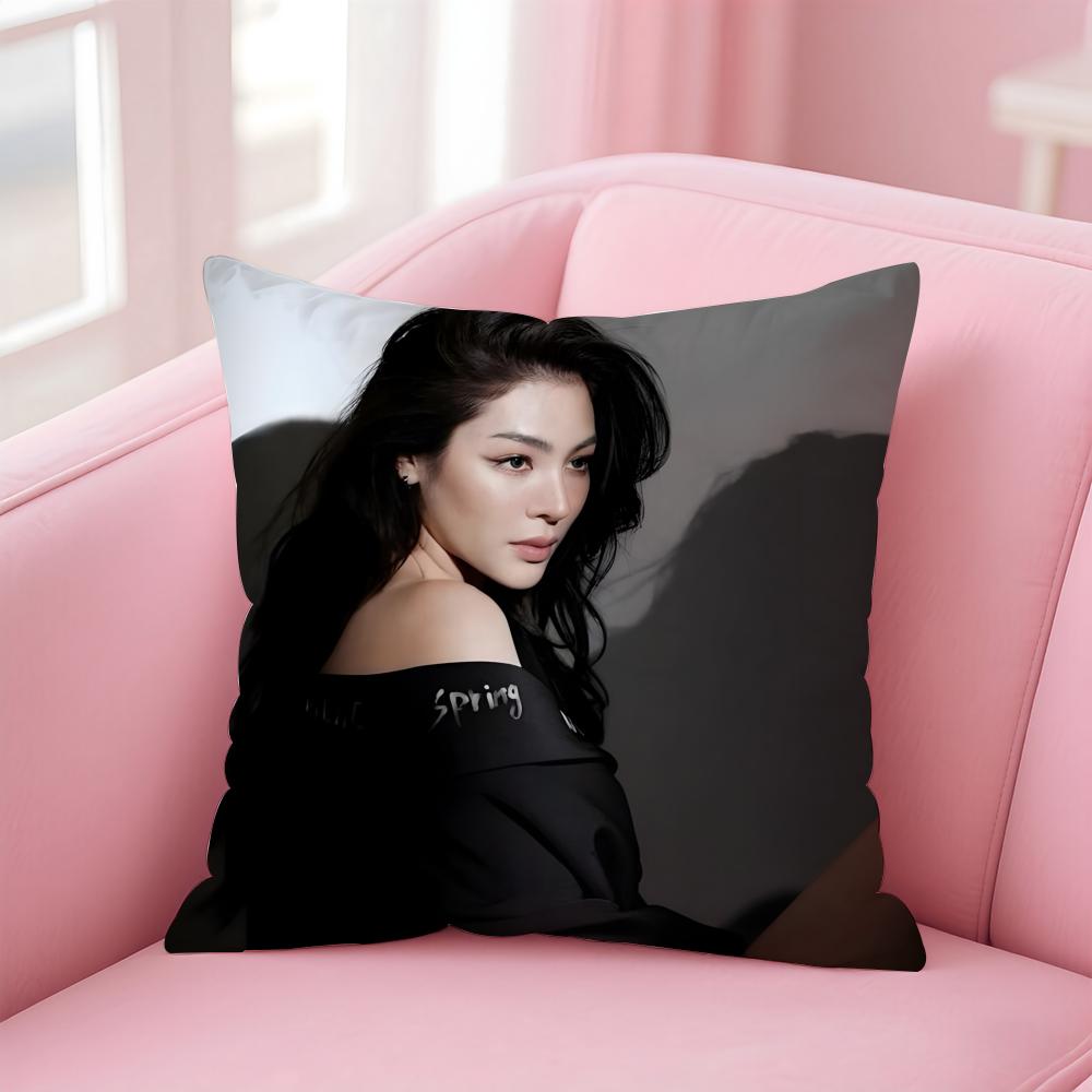 

Talented Beautiful Actress PPeraya Malisorn Cushion Cover Pillow Case Soft Skin Friendly Fabric Concealed Zipper 30X30cm