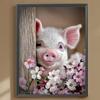 Maialino Rosa Full DIY 5D Pittura Diamante con Perline Rotonde per Adulti Decorazione Casa Pittura Diamante Gem Art 30x40cm