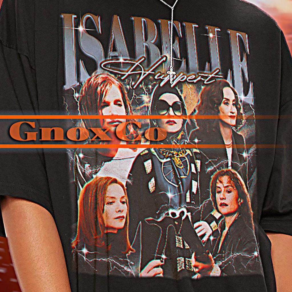 ISABELLE HUPPERT Retro Skjorte, Isabelle Huppert Vintage T-shirt, Isabelle Huppert T-shirts, Isabelle Huppert Retro 90'er Sweater Gave T-shirts #saf