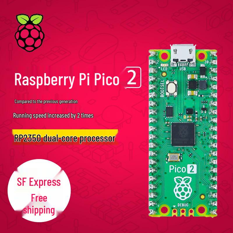Микроконтроллер Raspberry Pi Pico 2 с датчиком RP2350