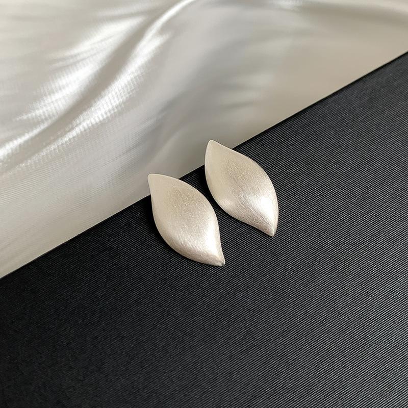 Fashion Matte Brushed Hoop Earrings for Women Retro Geometric Metal Circle Earrings Party Wedding Fashion Jewelry Accessories