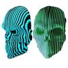 Visual Illusion Glowing Skeleton Toy Simulation Luminous Quantum Skull  Computer Ornament