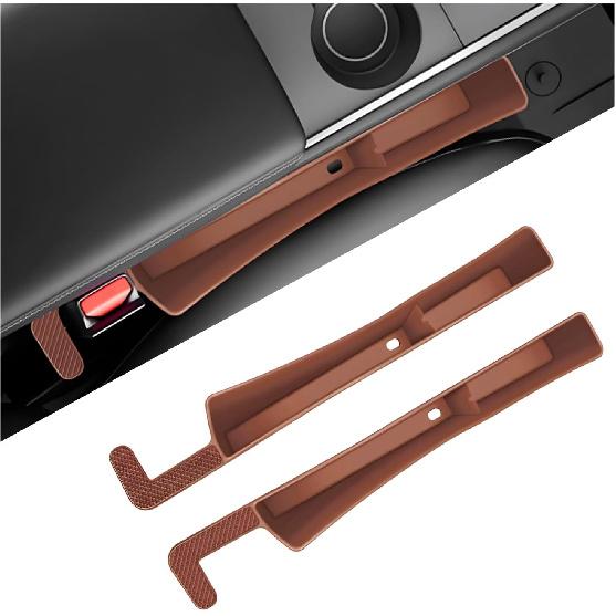 2 PCS Car Seat Gap Filler Organizer, Multifunctional Auto Side Seat Gap Filler Phone Holder, Universal Vehicle Storage Box Fill Gap Space Between