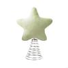 Plush Christmas Tree Tree Star Toppers Stylish Holiday Tabletop Decoration