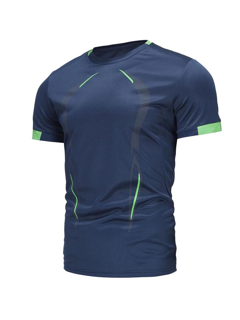 Sommer Sportbekleidung Gym Atmungsaktives T-Shirt Herren Schnelltrocknendes Jogging T-Shirt Herren Trainingsshirts Fitness Tops Lauf-T-Shirt