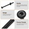 uxcell 12pcs M6 x 100mm Hex Socket Head Bolts Bucket Nuts for Furniture and Black with Wrench Beds, Chairs, Beds,