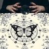 Moon Butterfly Tarots Tablecloth Divinations Cards Table Cloth Tapestry Astrologys Witchcrafts Deck Cloth Wall Decors