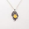 Yellow Cat's Eye Gemstone 925 Solid Silver Jewelry Pendant For Valentines Gift CP-9-41