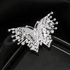 Vintage Alloy Diamond Colored Butterfly Brooch, Stylish High-end Corsage Accessories Women's Shoe Buckle Animal Pin