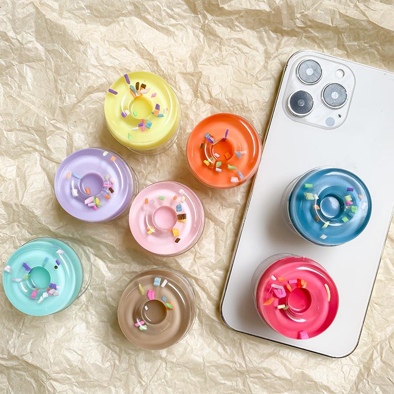 Mobile Phone Airbag Holder Creative Donut Simulation Desktop Support Frame Portable Portable Niche Simple
