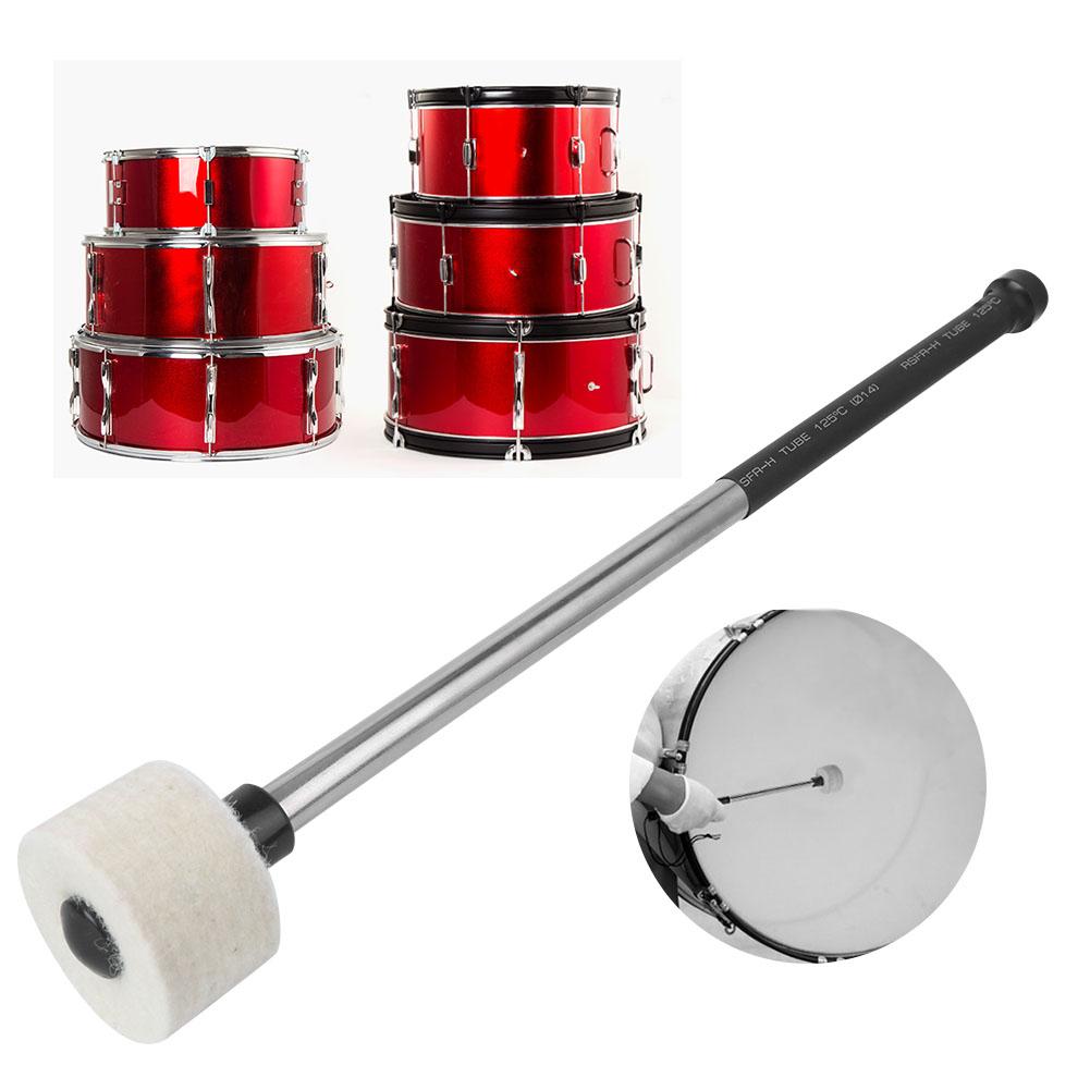 Wool Felt Drumstick Drum Hammer Sticks Percussion Instrument Accessory for Military Band