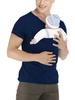 Kangaroo Mom & Dad Multifunctional Nursing Pullover Casual Round Neck T-shirt