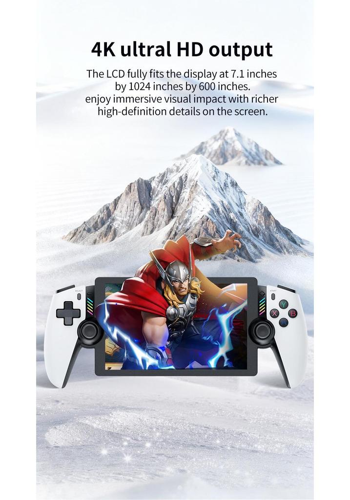 M28 Open Source Handheld Game Console - Supports PS2 Games, 3D Dual Joysticks, Nostalgic Gaming with God of War.