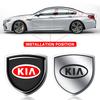 1Pcs Metal Auto Door Shield Emblem Car Body Badge 3D Sticker For KIA Sportage Ceed Rio 3 4 k2 k3 k4 k5 k6 K7 K8 Picanto Sorento Optima