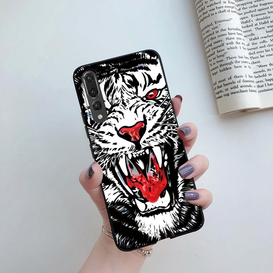 

For Huawei P20 Pro Case Matte Cover Cute Cat Cartoon Flower Soft Silicone Phone Cases For Huawei P20 Pro P 20 20Pro P20Pro Case Huawei P20Pro