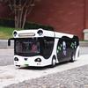 Großes Legierungs-Elektro-Touristen-Stadtverkehrs-Panda-Bus-Modell Metall Schönes Geschäftsbus-Modell Ton Licht Mädchenspielzeug Kindergeschenke