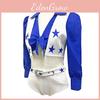 Football Match Cheerleader Girl Performance Costume Set For Cheerleading And Festive Activities