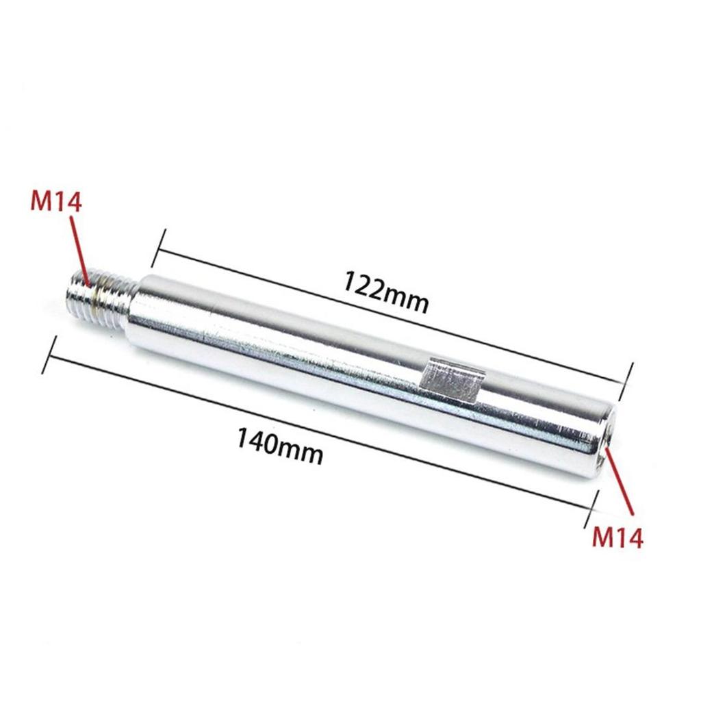 1 stuks 45# Staal Haakse Slijper Verlenging Verbindingsstang Adapterstang M14