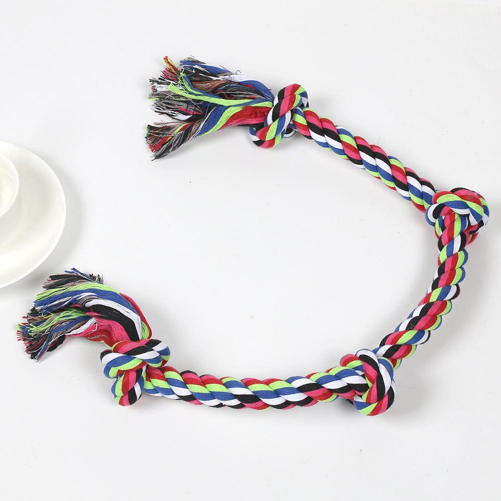 Durable Bite Resistant Knot Toy Chewable Rope Interactive Dog Toys for Large Dogs Pet Products Dog Accessories