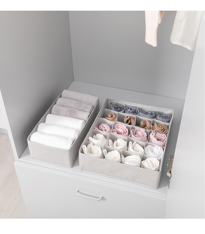 Stoffschubladen-Organizer-Box für Lingerie, Unterwäsche, BHs und Socken