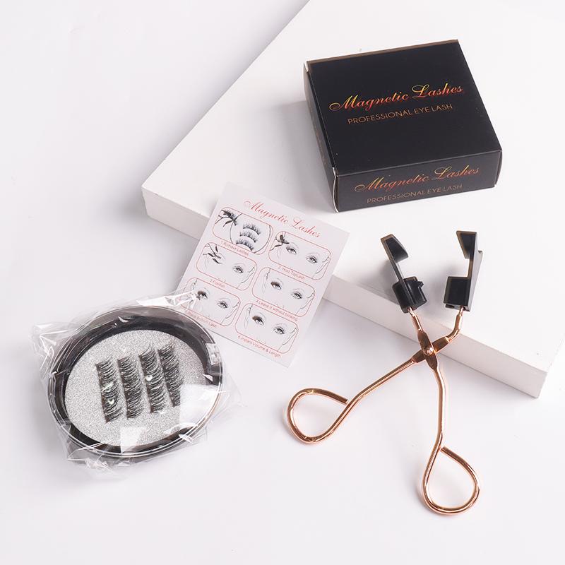 Best Selling Magnetic Lashes Natural Magnets 3d False Magnetic Lashes No Glue with Magnetic Lashes Clip