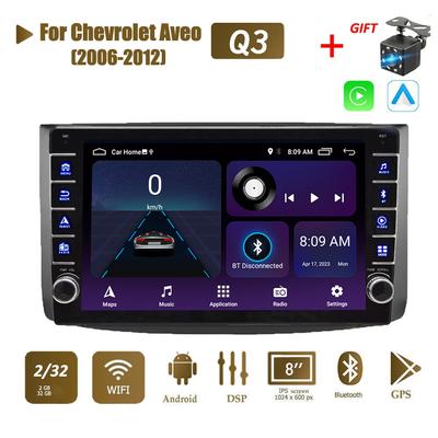 2Din Android Auto Stereo Radio Für Chevrolet Aveo 2006-2012 Mit Taste Knopf Multimedia Video Player GPS Navigation Carplay 2 + 32GB