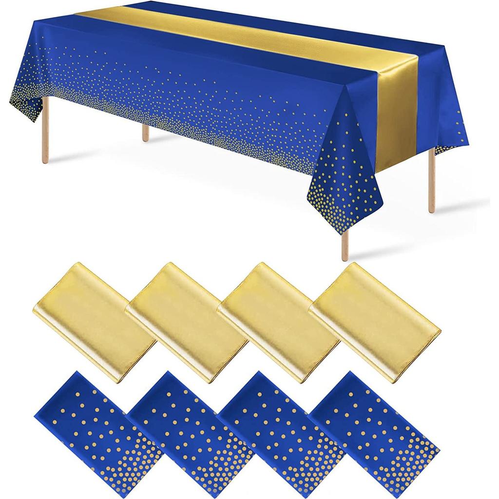 Small Polka Dot Disposable Tablecloth Thickened Waterproof PEVA Tablecloth Home Wedding Birthday Party Decoration Table Cloth