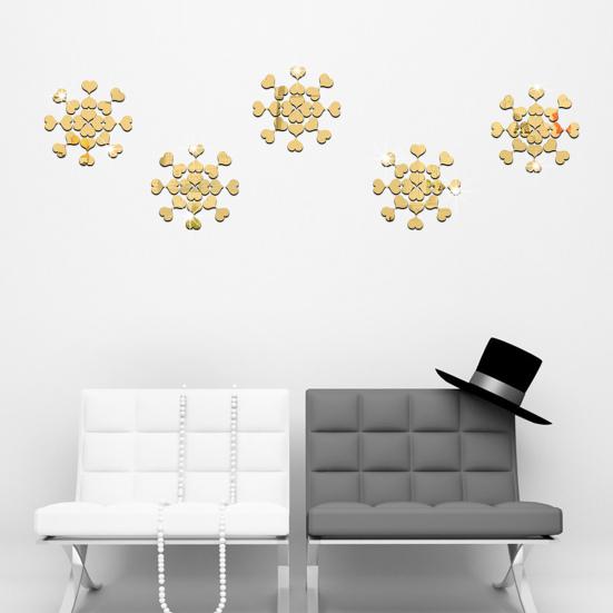 

100шт наклейки на стену водонепроницаемые акриловые наклейки с изображением сердца любви