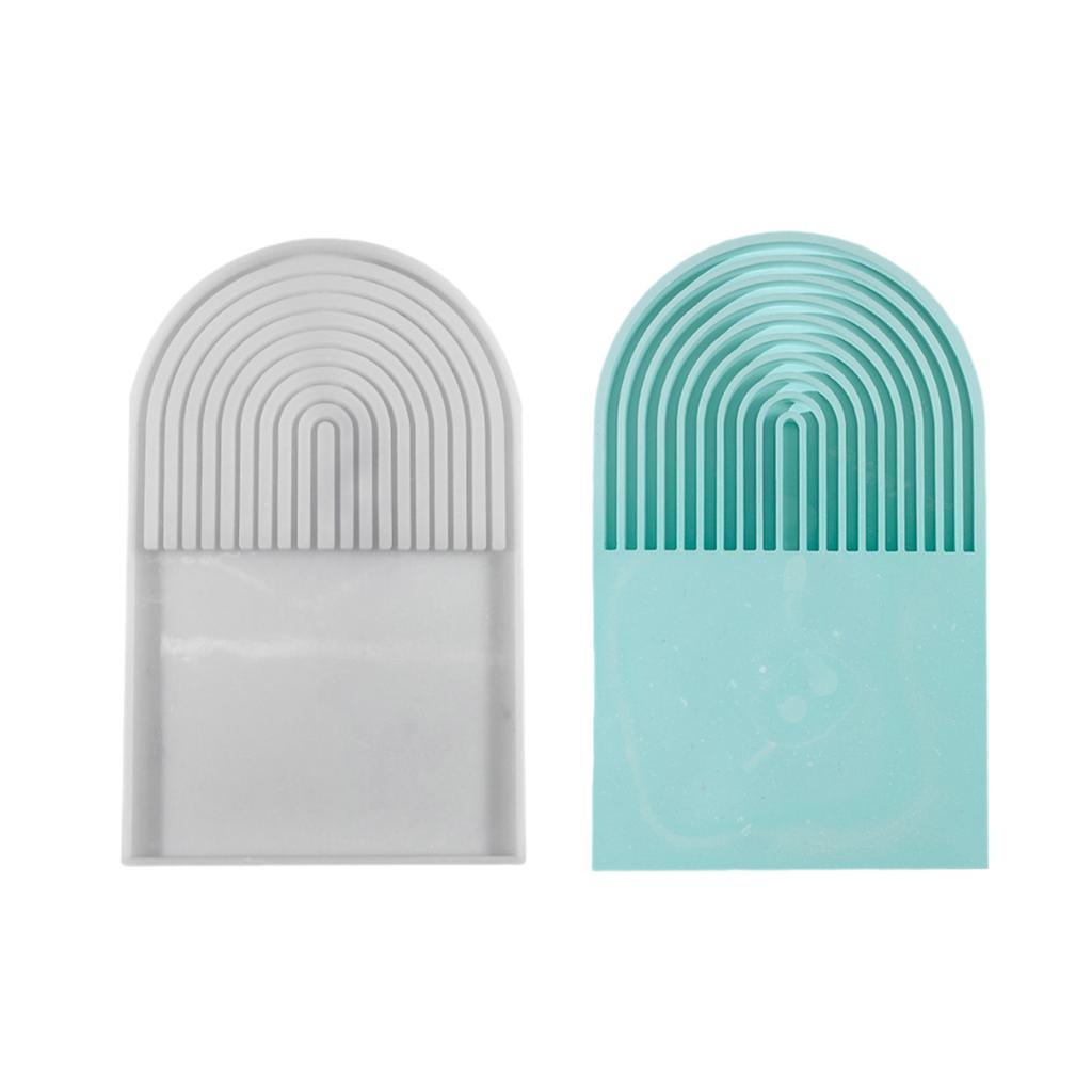 Silicone Crafting Moulds Unique Resin Mat Moulds Cup Trays Molds Silicone Plate Molds Silicone Texture for Hand-Making