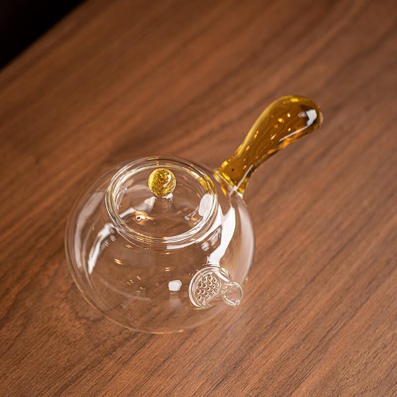 Diller Heat-Resistant Glass Teapot with Side Handle and Infuser 300ml