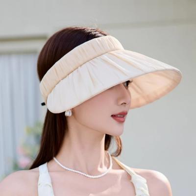 2026 Summer New Mesh Lightweight Breathable Visor Hat with Large Brim, Hats Women