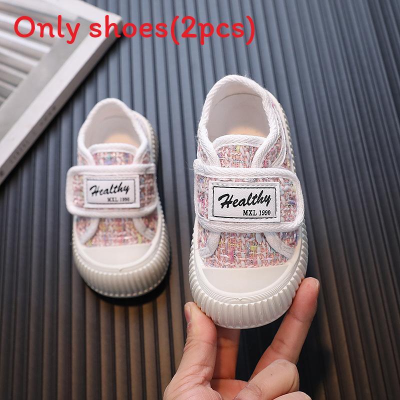 

Spring Autumn Canvas Shoes For Toddler Girls Boys Breathable Antiodor Kids Sneakers 21 розовый