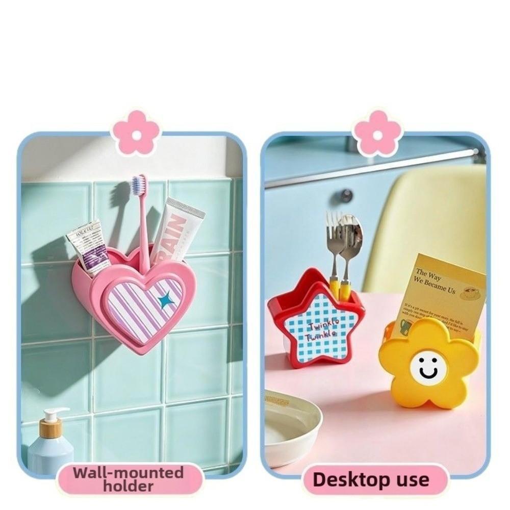Magnetic Remote Control Storage Box Heart Shape Small Item Organizer  Entryway Storage