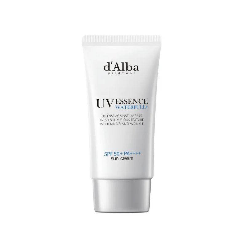 d Alba Waterfull Essence Sun Cream SPF50+ PA++++ Makeup Boosting Hydrating UV Protection 50ml