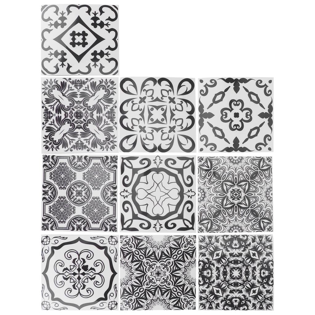 10 STÜCKE Selbstklebende Fliesenaufkleber DIY Wasserdicht Ölfest Wandaufkleber für Küchendekor