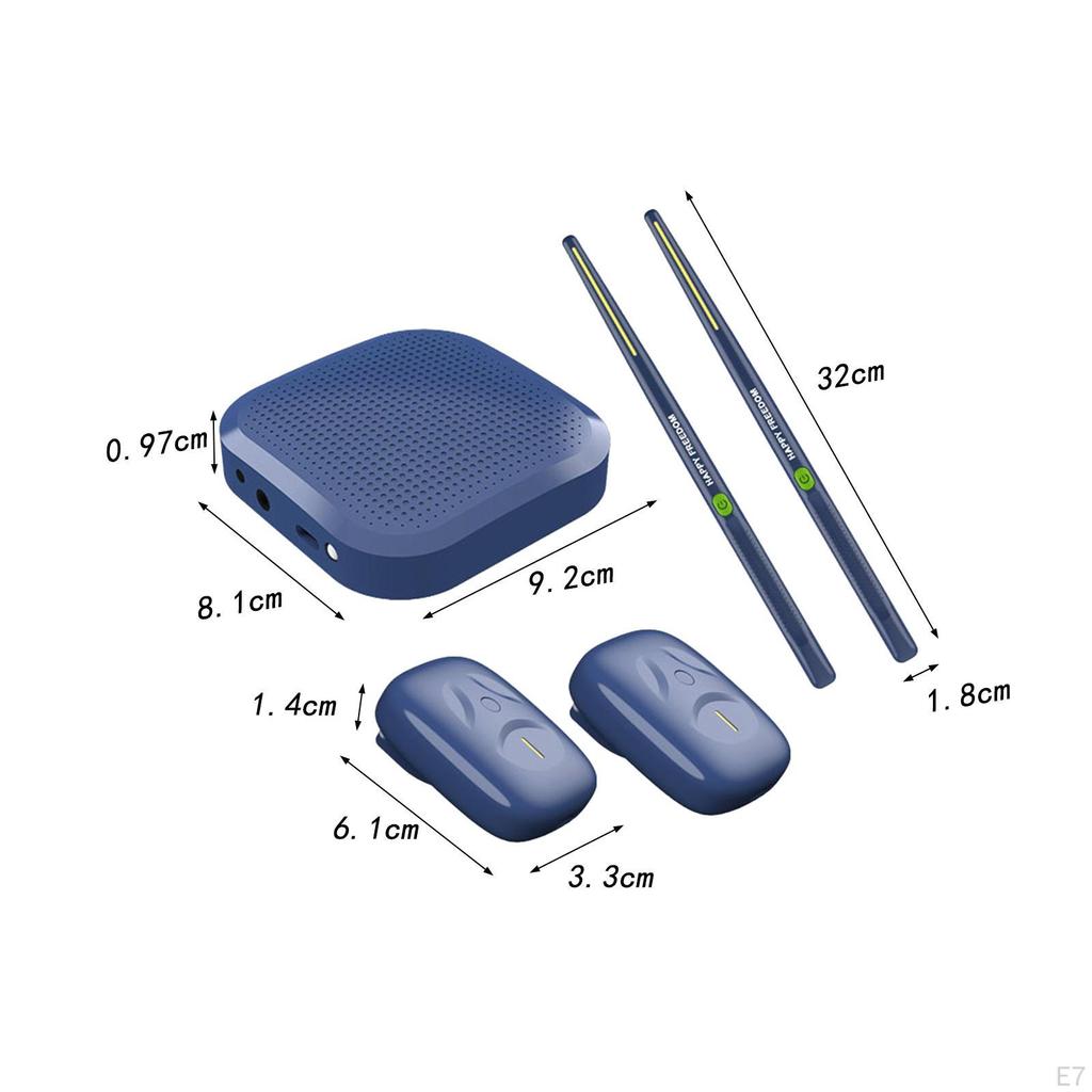 with Drumsticks, Electric Set, Somatosensory Drum Kits, Electronic Portable Set