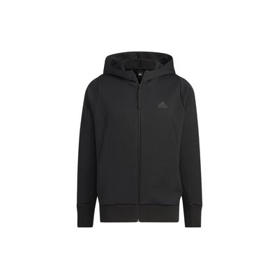 adidas סדרת ריפוי אביב/קיץ 24 הדפסת לוגו מותג מעיל קפוצ'ון קז'ואל לגברים ביגוד חיצוני שחור IQ1377