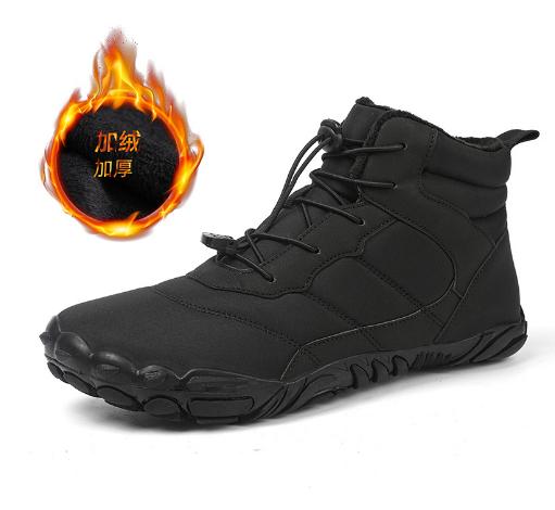 New Men Boots Winter Keep Warm Ankle Boots Winter Shoes Plush Lace Up Non Slip Snow Boots Outdoor Couple Sneakers C1234