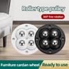 4PCS Non Punching Adhesive Furniture Ball Universal Pulley Home Use Mobile Base Accessories Trash Can Bottom Space-saving Wheel