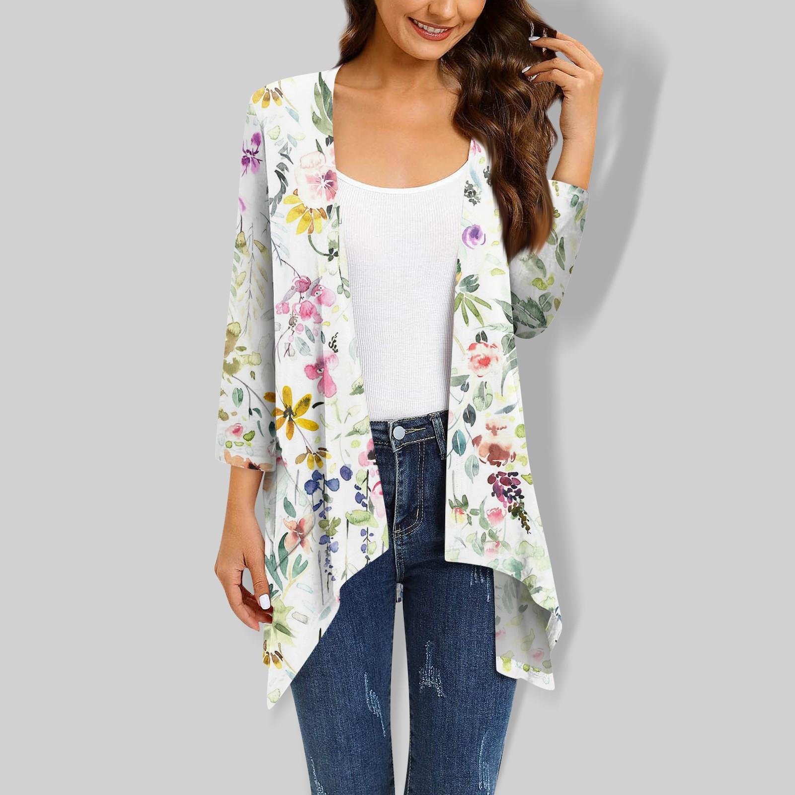 Женский кардиган неправильной формы с принтом — фото 5