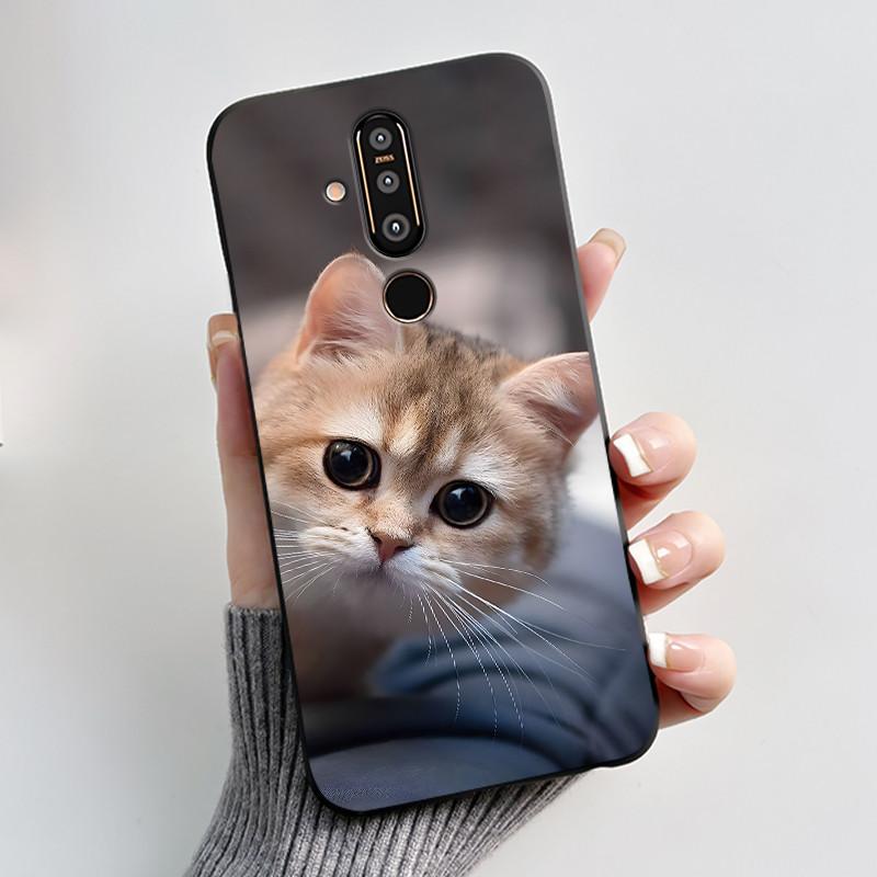 Urocze Etui Na Nokia 8.1 plus/NOKIA X71/Nokia 8/Nokia 8 Sirocco Etui Z Nadrukiem Pokrowiec Ochronny Miękki Silikon Kreskówkowe Etui Na Telefon