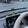 5Pcs Creative Car Ornaments Shaking Head Cute Fresh Sunflower Center Console Rearview Mirror Ornaments