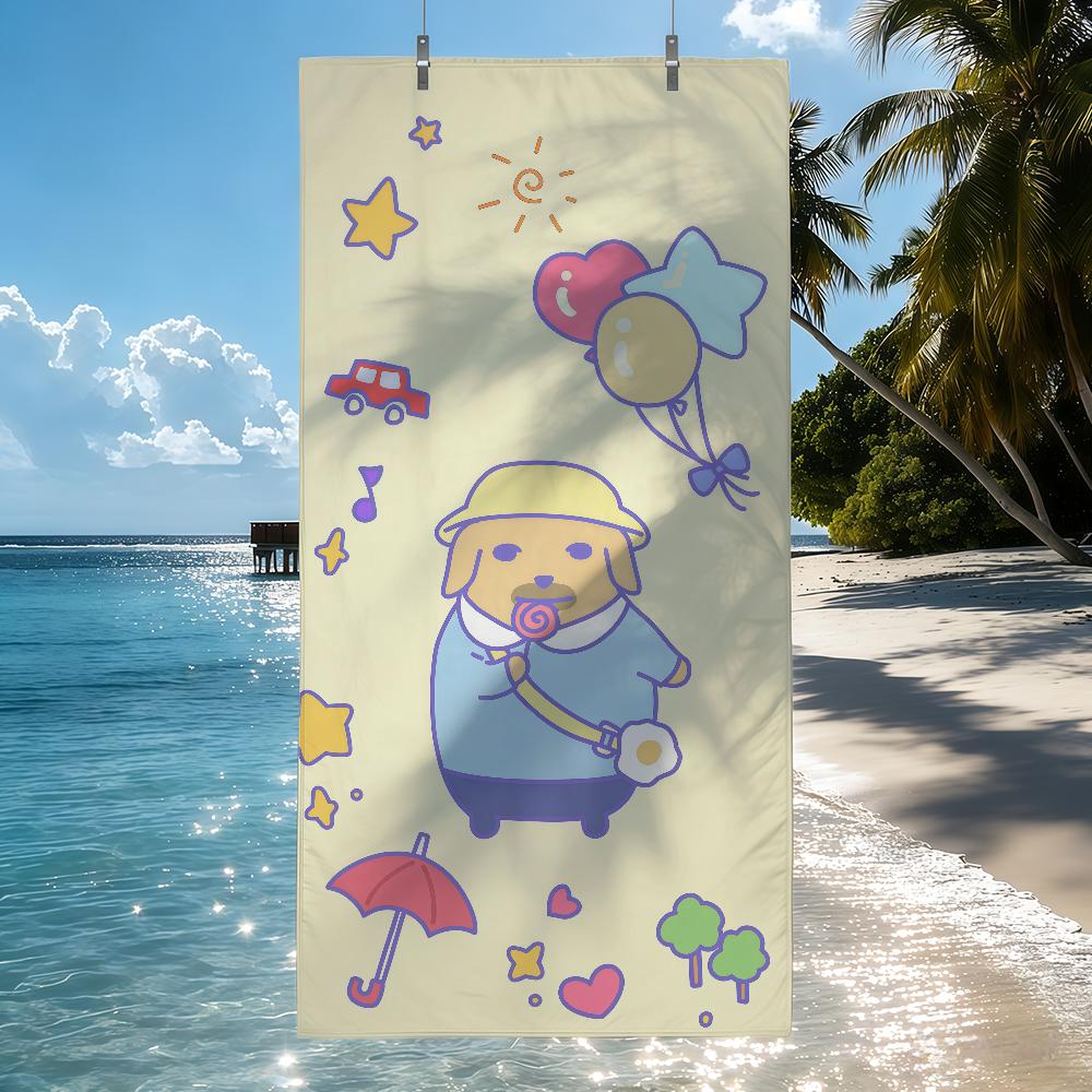 Cartoon Niedlich N-Nudaeng Handtuch Schnelltrocknend Strandhandtücher Sind Geeignet Für Schwimmbäder Camping Yoga Und Das Fitnessstudio