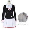 Anime Womens Clearcard Kinomoto Sakura Tomoyo Daidoji Cosplay Costume Sailor Maid dress school uniform coat outfit