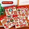 10Pcs Christmas Stationery Stickers Cartoon Decorations Stickers Student DIY Planner Stickers